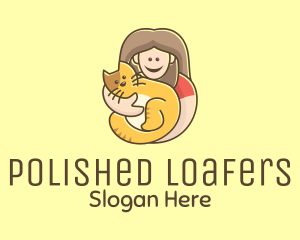 Pet Cat Person logo design