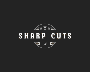 Barbershop Stylist Salon logo design