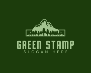 Green Pine Mountain logo design