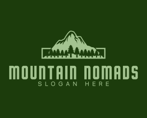 Green Pine Mountain logo design