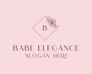 Elegant Floral Boutique logo design