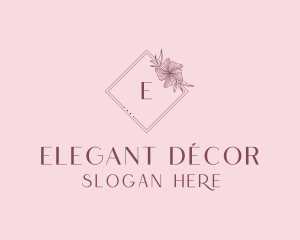 Elegant Floral Boutique logo design