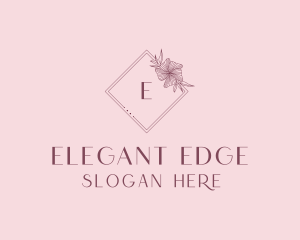 Elegant Floral Boutique logo design