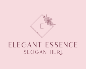 Elegant Floral Boutique logo design