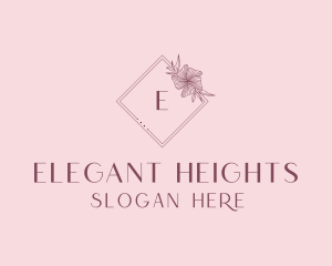 Elegant Floral Boutique logo design