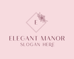 Elegant Floral Boutique logo design