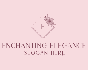 Elegant Floral Boutique logo design