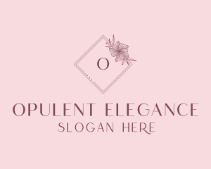 Elegant Floral Boutique logo design