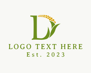 Elegant Simple Corn Plant logo