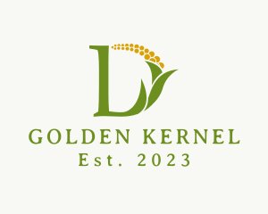 Elegant Simple Corn Plant logo