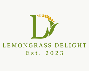 Elegant Simple Corn Plant logo design