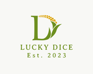 Elegant Simple Corn Plant logo design