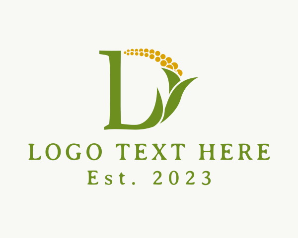 Letter Ld logo example 2