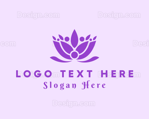 Flower Wellness Floral Logo