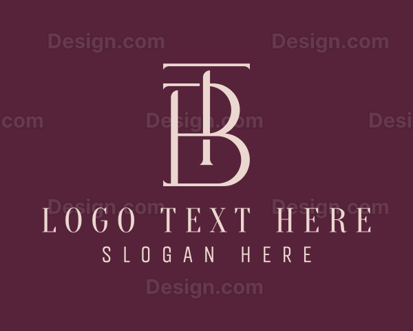 Modern Stylish Company Letter TB Logo