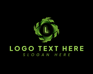 Natural Eco Leaf Logo