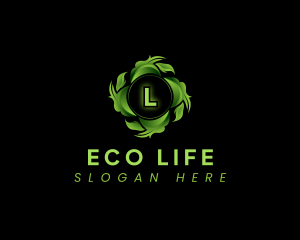 Natural Eco Leaf logo design