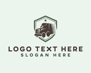 Truck Transportation Vehicle logo