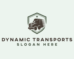 Truck Transportation Vehicle logo design