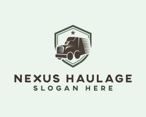 Truck Transportation Vehicle logo design