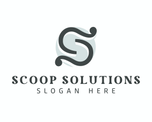 Tailor Ribbon Letter S logo design