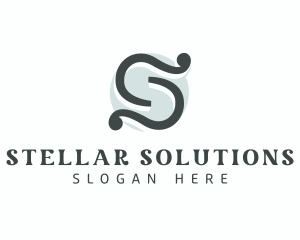 Tailor Ribbon Letter S logo design