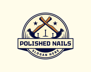 Handyman Hammer Nail logo