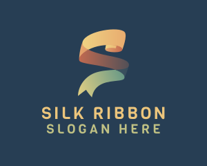 Ribbon Letter S logo design