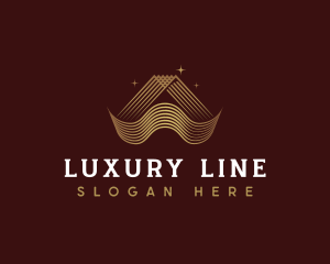 Luxury Pyramid Wave logo design