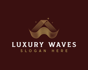 Luxury Pyramid Wave logo design