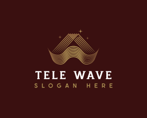 Luxury Pyramid Wave logo design