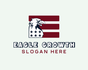 Eagle USA Veteran Flag logo design