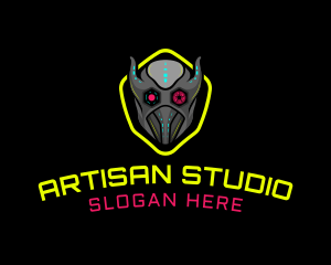 Gaming Cyborg Robot  logo design