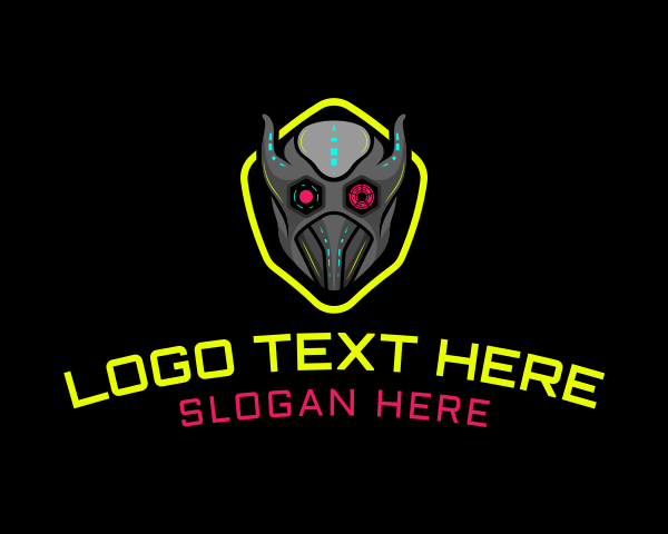 Cyborg logo example 4