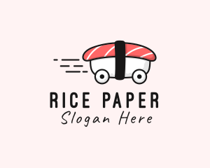 Sushi Car Delivery  logo design