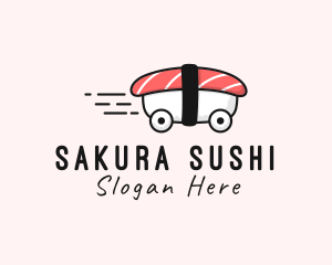 Sushi Car Delivery  logo design