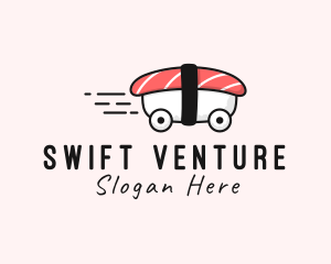 Sushi Car Delivery  logo design