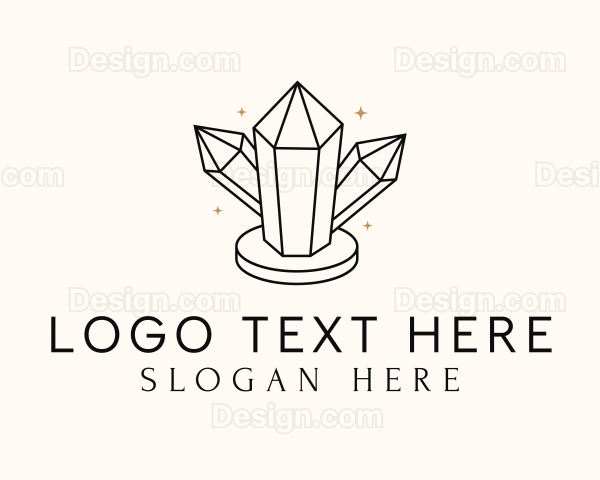 Shiny Luxe Gemstone Logo