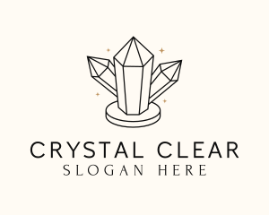 Shiny Luxe Gemstone logo design