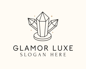 Shiny Luxe Gemstone logo design