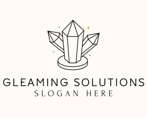 Shiny Luxe Gemstone logo design