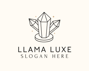 Shiny Luxe Gemstone logo design