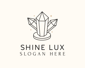 Shiny Luxe Gemstone logo design