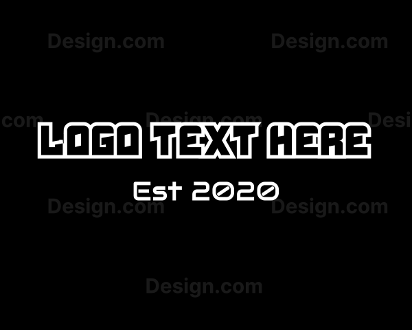 Digital Game Text Logo