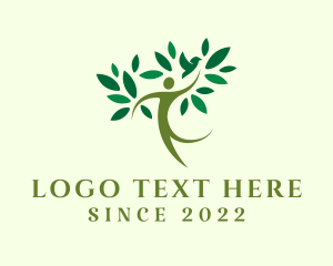 Wellness Human Tree Bird logo