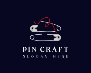 Sewing Safety Pins logo design