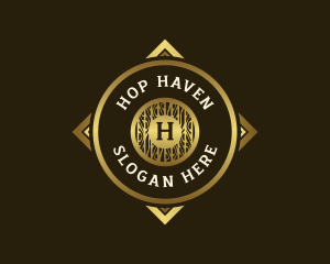 Premium Brewery Hotel logo design