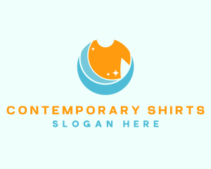 Laundry Shirt Washer logo design