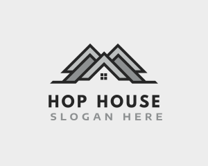 House Village Roof logo design