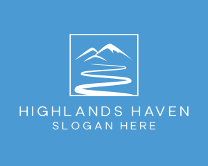 High Mountain Camping logo design